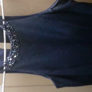 Worn once dark blue dress